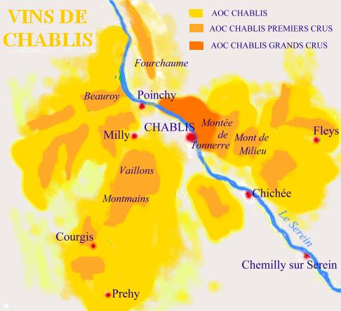 La région viticole de Chablis